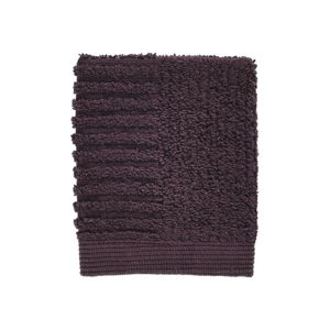 Tmavě fialový ručník ze 100% bavlny na obličej Zone Classic Velvet Pur, 30 x 30 cm