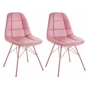 Sada 2 růžových židlí Støraa Sting