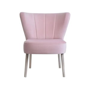 Světle růžová jídelní židle JohnsonStyle Paola