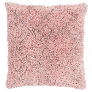 Růžový bavlněný polštář Ego Dekor Vintage Fluffy, 45 x 45 cm