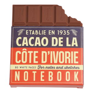 Zápisník ve tvaru tabulky čokolády Rex London Chocolate Notebook