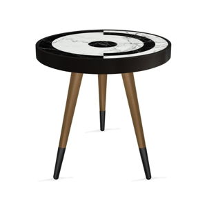 Příruční stolek Rassino Point Marble Circle, ⌀ 45 cm
