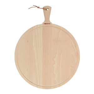 Servírovací prkénko z naolejovaného bukového dřeva Boska Serving Board Round Amigo, 53,5 x 42 cm