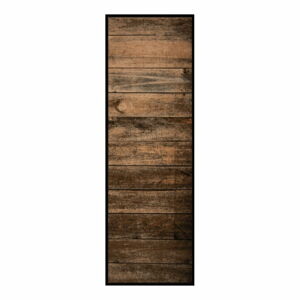 Hnědý běhoun Zala Living Cook & Clean WIld Wood, 50 x 150 cm
