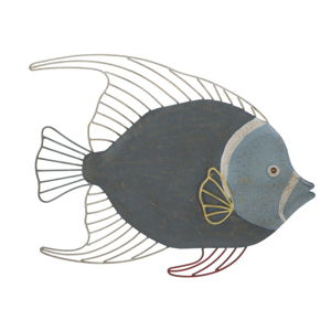 Nástěnná dekorace Mauro Ferretti Fish, 55,5 x 45 cm