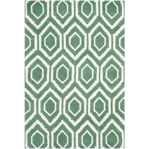 Vlněný koberec Essex 121x182 cm, zelený
