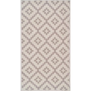 Odolný bavlněný koberec Vitaus Art Bej, 60 x 90 cm