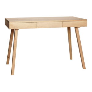 Pracovní stůl z dubového dřeva se 3 zásuvkami Hübsch Keld