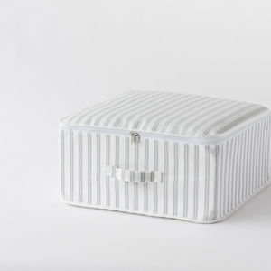 Béžový úložný box Compactor Stripes, 45 x 46 cm