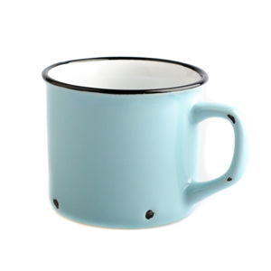 Světle modrý keramický hrnek Dakls Story Time Over Tea, 230 ml