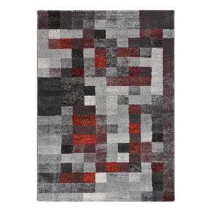 Červeno-šedý koberec 133x190 cm Fusion – Universal