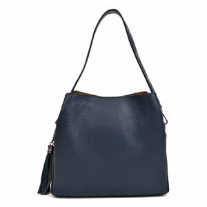 Tmavě modrá kožená kabelka Mangotti Bags