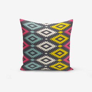 Povlak na polštář s příměsí bavlny Minimalist Cushion Covers Colorful Geometric, 45 x 45 cm