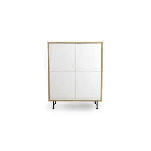 Bílá skříň Tenzo Flow, 111 x 137 cm