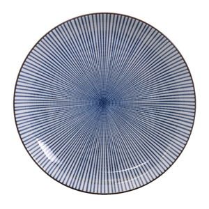Modrý porcelánový talíř Tokyo Design Studio Yoko, ⌀ 25 cm