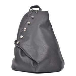 Černý dámský kožený batoh Luisa Vannini Cole