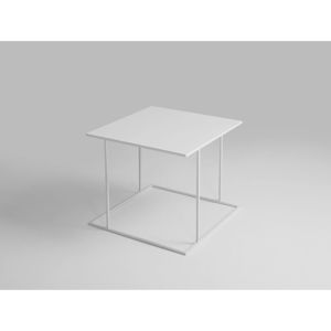 Bílý odkládací stolek Custom Form Walt, 50 x 50 cm