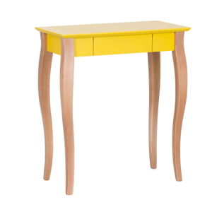 Žlutý psací stůl Ragaba Lillo, délka 65 cm
