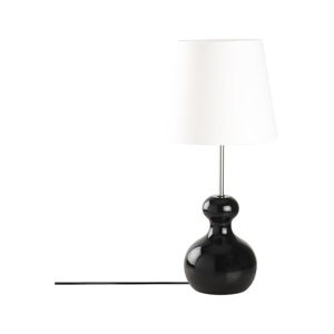 Dřevěná stolní lampa v černé barvě Opviq lights Mallina