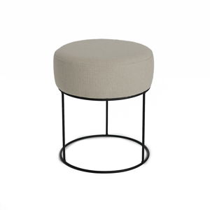 Šedá stolička s kovovou konstrukcí Simla Round, ⌀ 35 cm