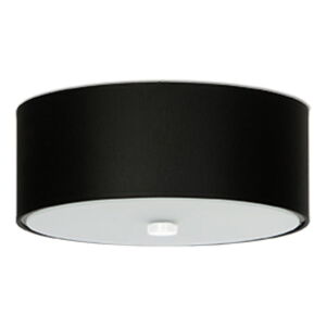 Černé stropní svítidlo s textilním stínidlem ø 30 cm Herra – Nice Lamps