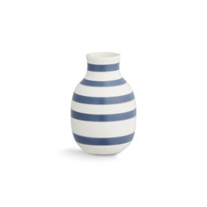 Modro-bílá kameninová váza Kähler Design Omaggio, výška 12,5 cm