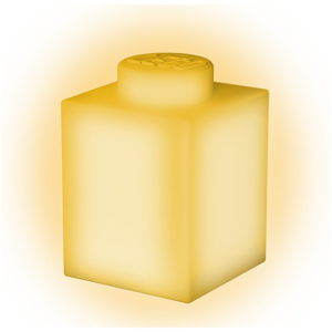 Žluté silikonové noční světýlko LEGO® Classic Brick