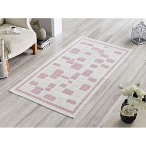 Běhoun Pink Tiles, 80 x 200 cm