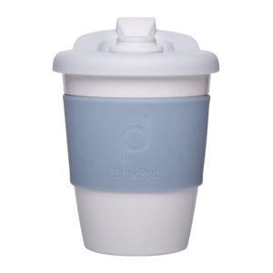 Světle modrý cestovní hrnek na kávu Pioneer Drink Pod Cofee, 340 ml