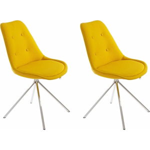 Sada 2 žlutých jídelních židlí Støraa Dylan
