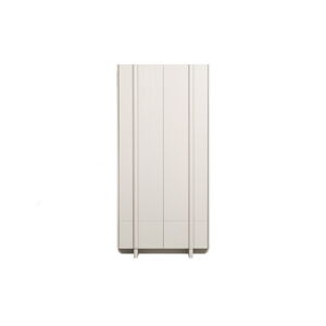 Krémová skříňka z borovicového dřeva 101x210 cm Basu – WOOOD