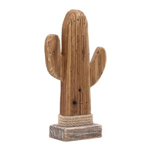 Dřevěná soška InArt Cactus, výška 29 cm