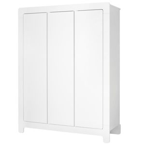 Bílá šatní skříň Pinio Moon, 185 x 142 cm