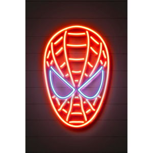 Plakát Blue-Shaker Neon Art Spider Man, 30 x 40 cm