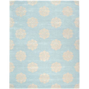 Modrý vlněný koberec Safavieh Caroline, 289 x 228 cm