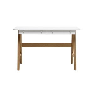 Pracovní stůl ze dřeva bílého dubu Unique Furniture Turin