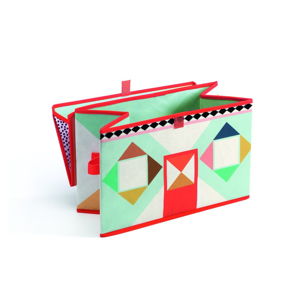 Pestrobarevná krabička na hračky Djeco Domeček