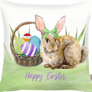 Povlak na polštář Apolena Easter Basket Rabbit, 43 x 43 cm