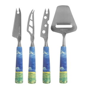Sada 4 nožů na sýr Boska Cheese Knife Set Mini Van Gogh Wheatfield Under Thunderclouds
