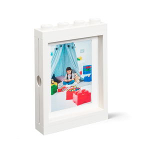Bílý rámeček na fotku LEGO®, 19,3 x 4,7 cm