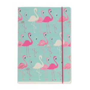 Zápisník A5 Go Stationery Flamingo Aqua