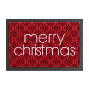 Červená rohožka Hanse Home Merry Christmas, 40 x 60 cm