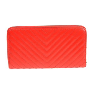 Červená koženková peněženka Carla Ferreri