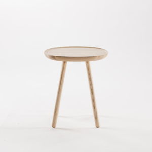 Přírodní odkládací stolek z masivu EMKO Naïve Small, ø 45 cm