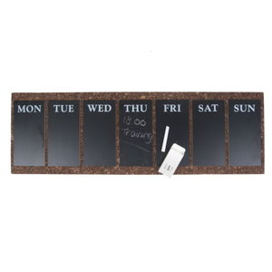 Nástěnná tabule s týdenním plánovačem PT LIVING Cork, 78 x 25 cm