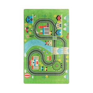 Dětský koberec Train, 100 x 160 cm