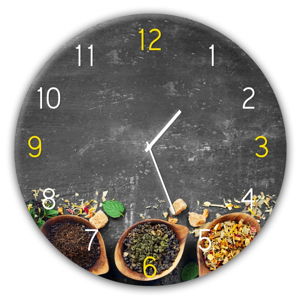 Nástěnné hodiny Styler Glassclock Tea, ⌀ 30 cm