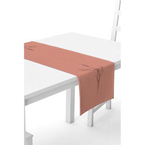 Růžový běhoun na stůl Kate Louise, 40 x 140 cm