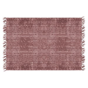 Červený bavlněný koberec PT LIVING Washed, 140 x 200 cm