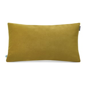 Žlutozelený povlak na polštář se sametovým povrchem Mumla Velvet, 30 x 50 cm